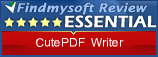 CutePDF Writer Editor's Review Rating